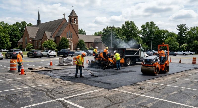 Asphalt Parking Lot Repair in Bluffton, SC