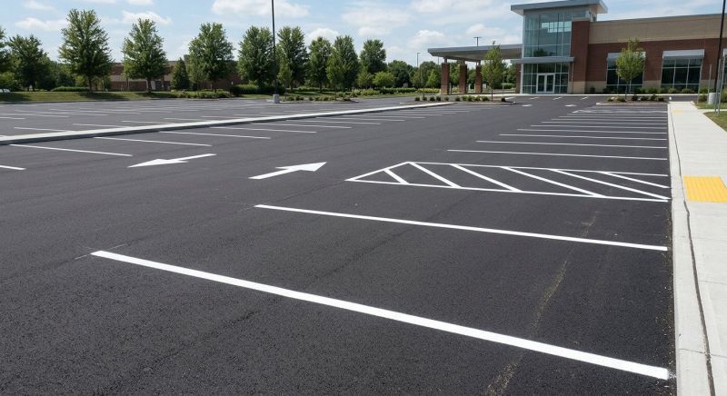 Commercial Asphalt Painting in Roswell, GA