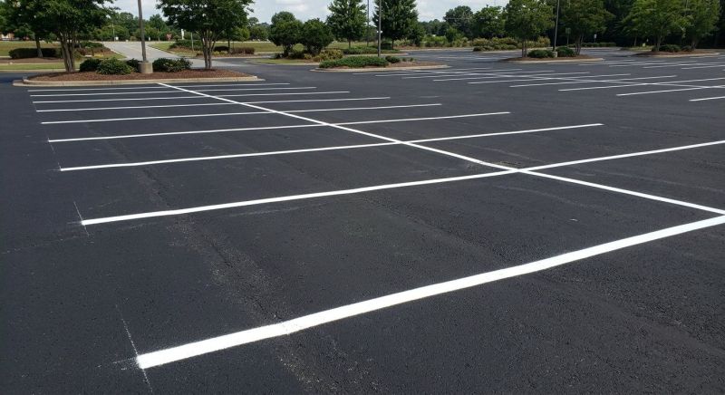Concrete Parking Lot Striping in Lawrenceville, GA