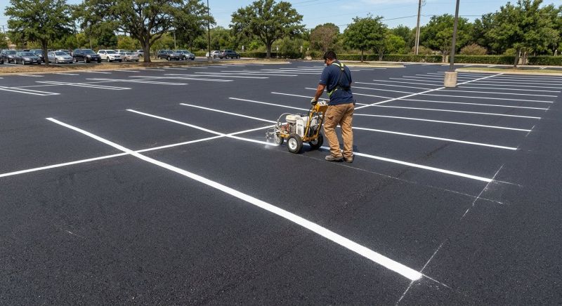 Parking Lot Striping in Alpharetta, GA