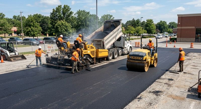 Asphalt Parking Lot Paving in Los Angeles, CA