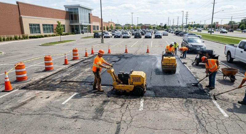 Asphalt Parking Lot Repair in Little Rock, AR