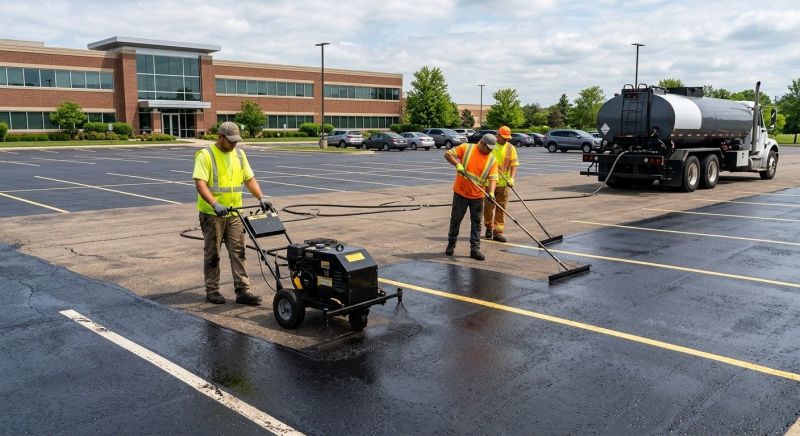Asphalt Parking Lot Sealing in Greenville, SC