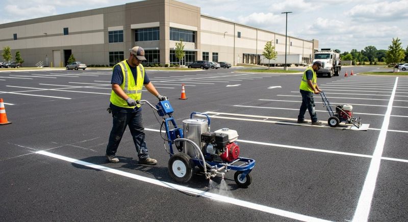 Asphalt Striping in Alpharetta, GA
