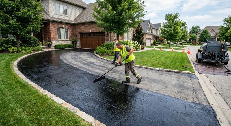 Blacktop Driveway Sealing in Miami Dade County, FL