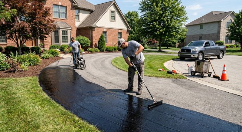Blacktop Driveway Sealing in Greenville, SC