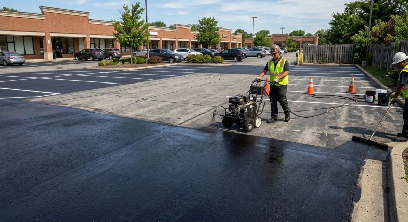 Church Parking Lot Sealcoating in Greenville, SC
