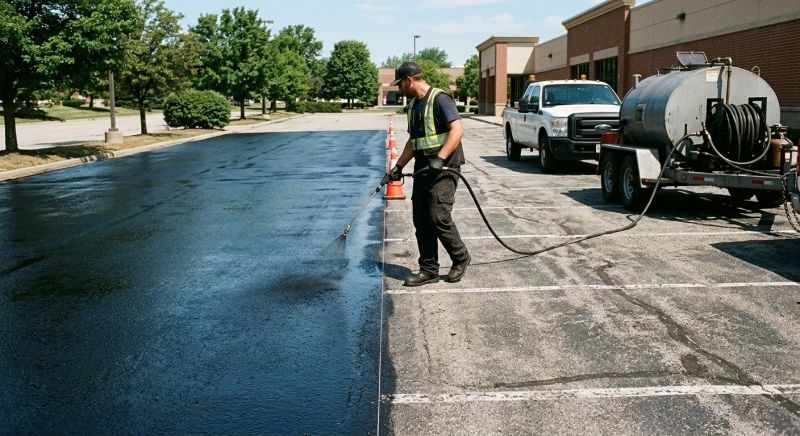 Church Parking Lot Sealcoating in Columbus, OH