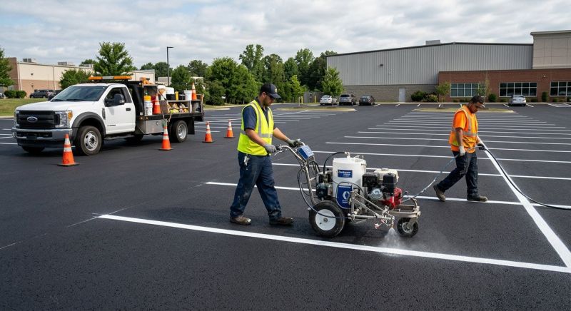Commercial Asphalt Painting in Lawrenceville, GA