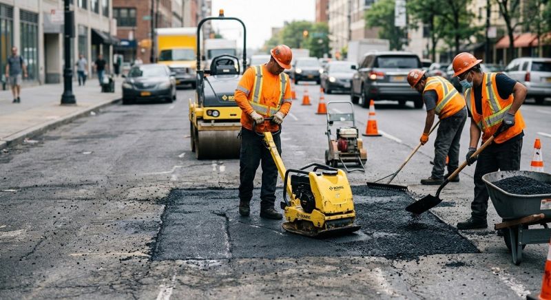 Commercial Pothole Repair in Los Angeles, CA