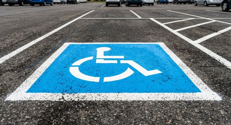 Disability Parking Marking in Alpharetta, GA