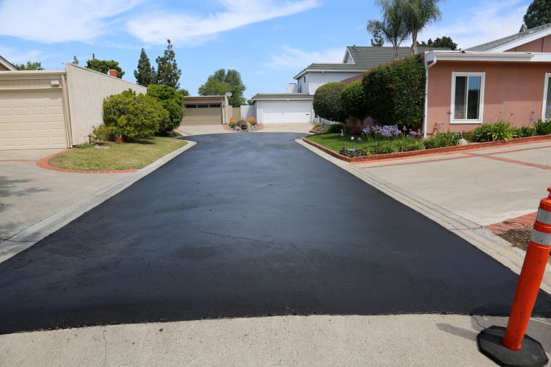 Freshly Sealed Asphalt Driveway