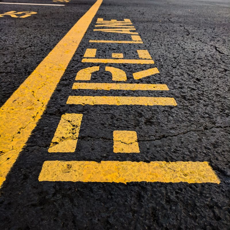 Fire Lane Marking in Suwanee, GA