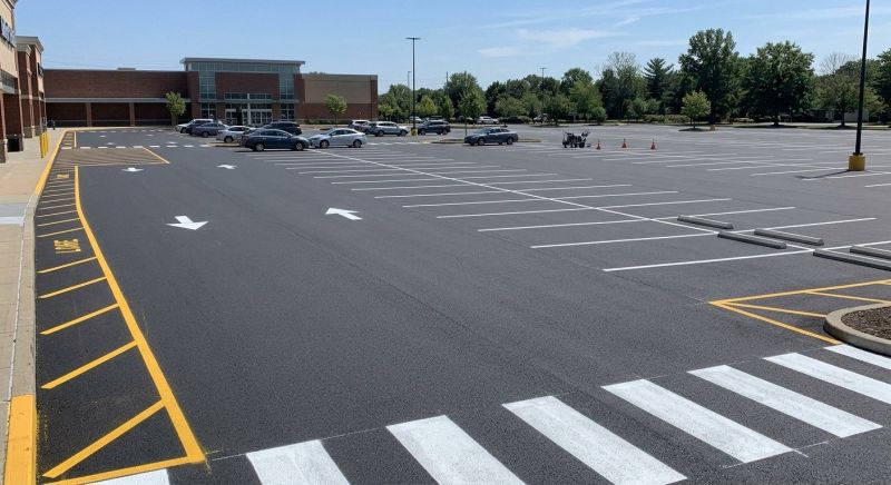 Parking Area Striping in Suwanee, GA