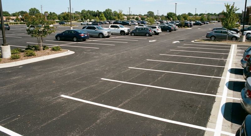 Parking Area Striping in Roswell, GA