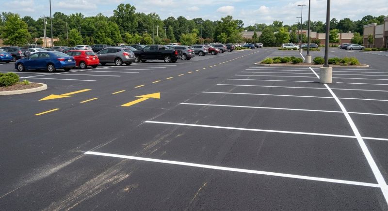 Parking Area Striping in Alpharetta, GA