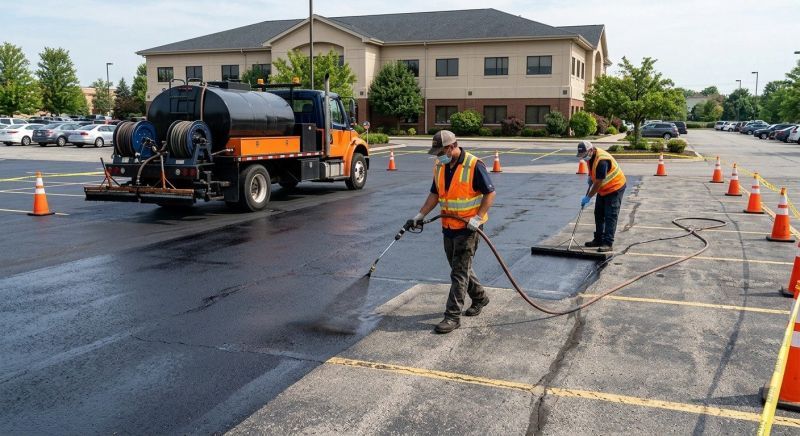 Parking Lot Sealcoating in Columbus, OH