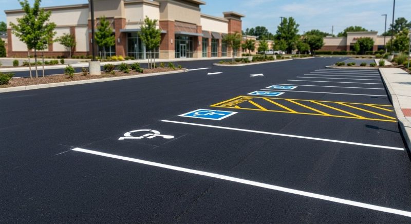 Parking Space Marking in Roswell, GA