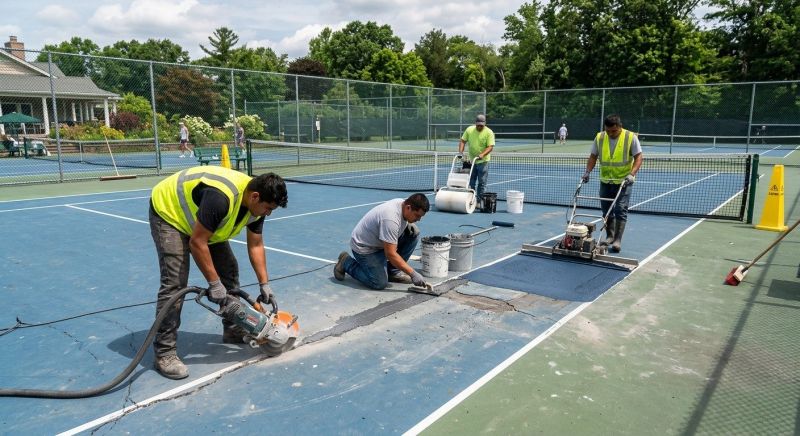 Tennis Court Repair Service in Tampa, FL