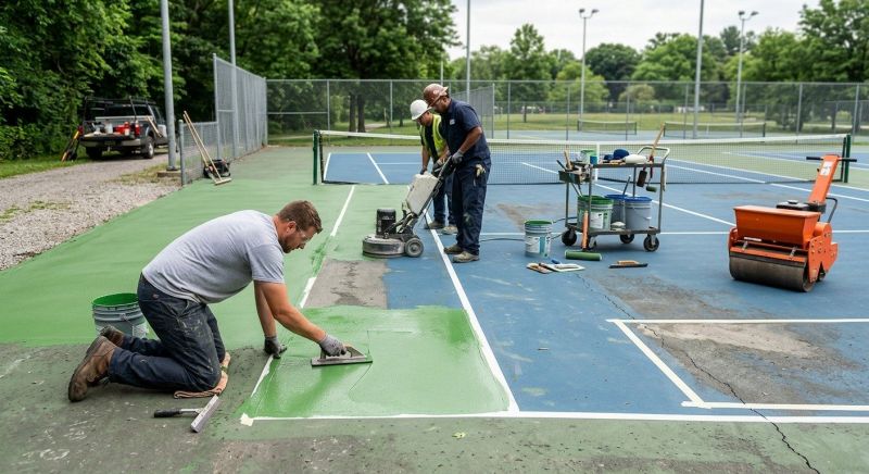Tennis Court Repair Service in San Antonio, TX
